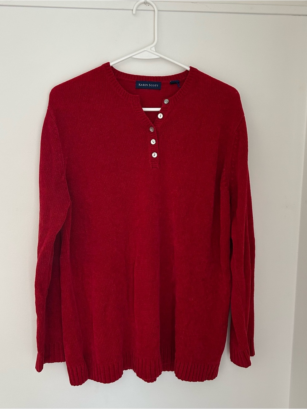 Karen Scott Red Sweater